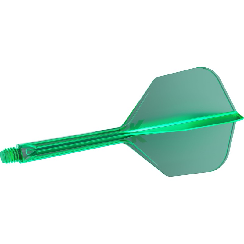 Target Darts K-Flex Integrated Dart Flight and Shaft, No.6, Green,