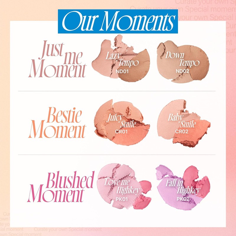 fwee MELLOW DUAL BLUSH PK02 FALL IN HIGHKEY