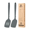 Pack of 2 Silicone Spatula Turners, Non Stick Slotted Kitchen