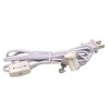National Artcraft® 6' White Lamp Cord with Low-Profile Candelabra Socket