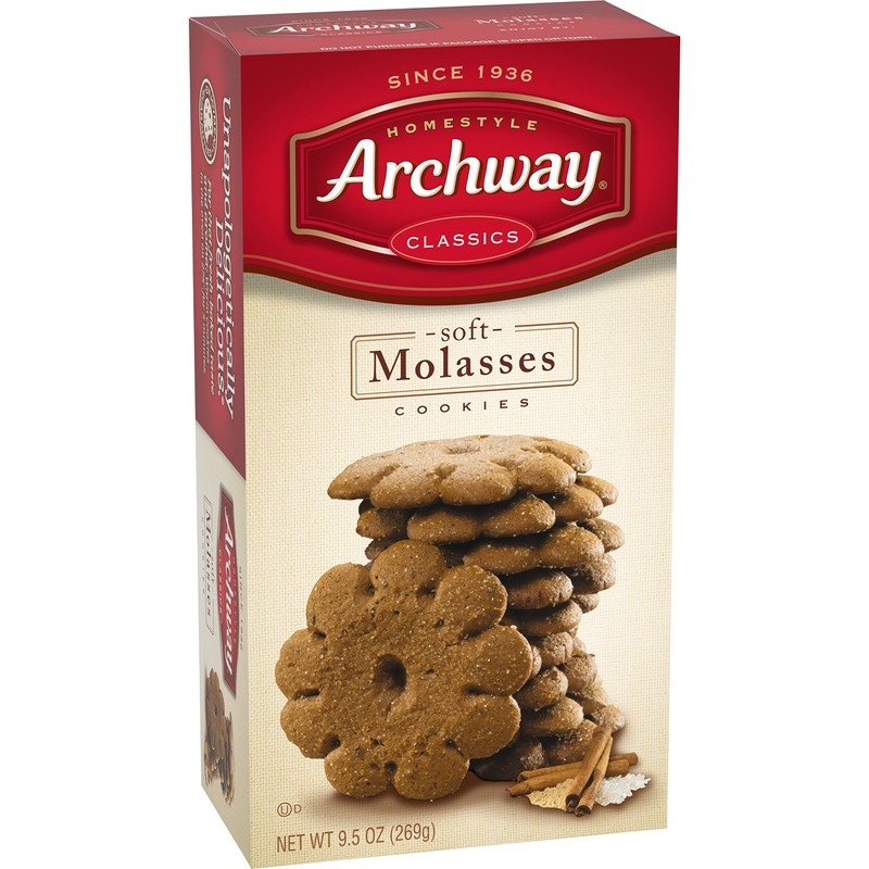 Archway Cookies, Soft Molasses Cookies, 9.5 Oz (Pack of 9)