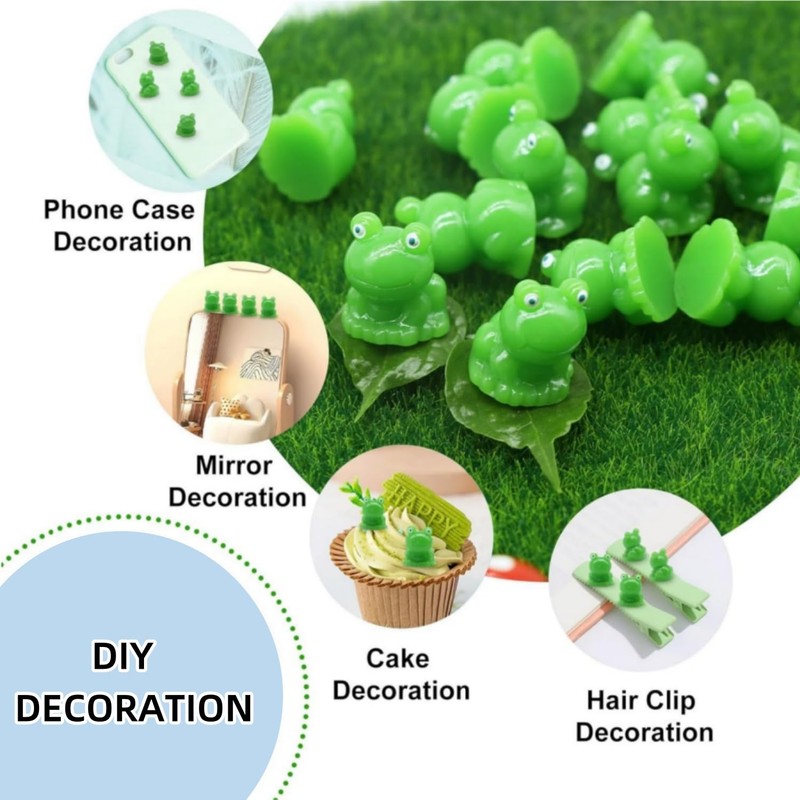 100 Pack Mini Frogs, Resin Green Tiny Frogs to Hide