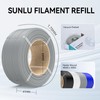 SUNLU 500g PLA+2.0 3D Printer Filament Refill, High Toughness PLA+
