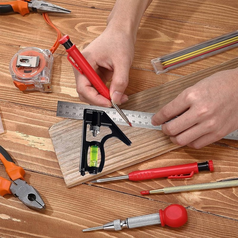 IKOPFLN Combination Square 300 mm Try Square with Spirit Level