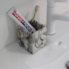 Genuine Calacatta Viola Marble Toothbrush Holders for Bathroom, Natural Marble