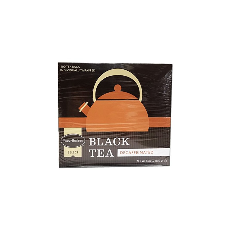 Farmer Brothers Black Tea Combo: 1 Box Regular (100 tea