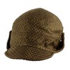 Morehats Faux Jute Floppy Short Brim Baseball Cap Aviator Trapper