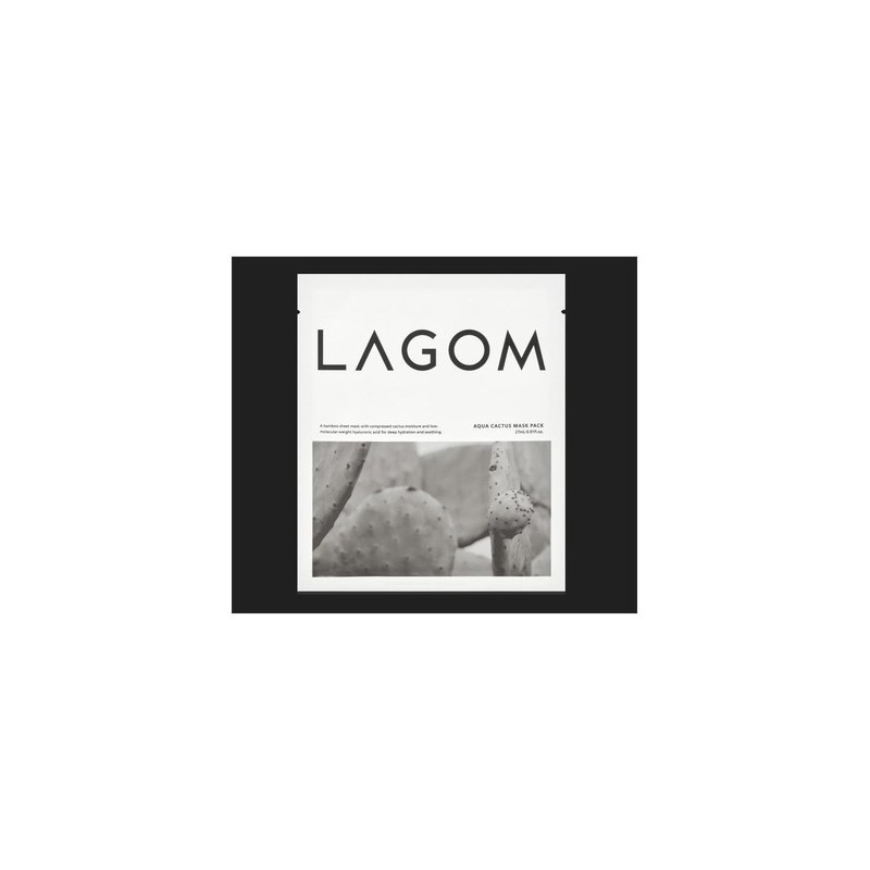 Lagom Aqua Cactus Mask Pack 27ml (5 sheets) / 라곰