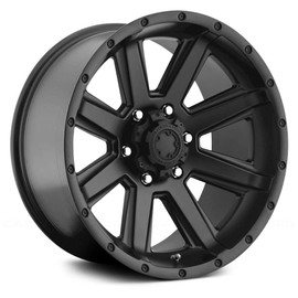 Ultra Wheel 195SB Crusher Satin Black Wheel (15x8"/5x4.5mm, -19 mm offset)
