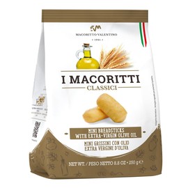 I Macoritti Classici Mini Breadsticks with Extra Virgin Olive Oil, Made in Italy, No Artificial Flavors - 8.8 oz