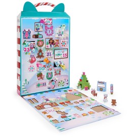 Gabby’s Dollhouse, Advent Calendar 2023, 24 Surprise Toys with Figures, Stickers & Dollhouse Accessories, Kids Toys for Girls & Boys Ages 3+