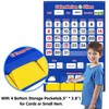 Godery Spanish Calendar and Weather Pocket Chart, Classroom Organized Chart,