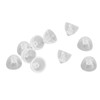 10pcs Sound Amplifier Closed Domes Single Layer Double Hole Silicone