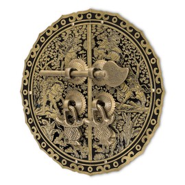 Six Horses Brass Cabinet Face Plate Backplate Set – 5.5", by Hardware Philosophy