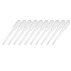sourcing map 50 Pcs Plastic Disposable Pipettes 0.2ml, Clear Transfer