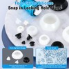 BOPOREAE 4 Pcs 45 mm Silicone Rubber Plugs Snap in