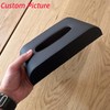 PU Leather Car Napkin Box Universal Hanging Black Auto Tissue