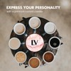 1 x Round Coaster - Letters LV Marble Stone Texture
