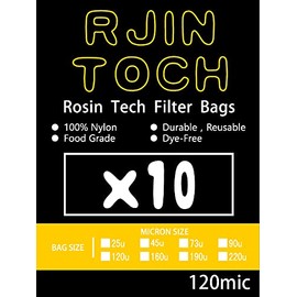 Rotech Nylon Press Bags 2x4 inch | 30 Pack | 120 Micron Heat Press Filters