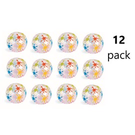 Fun Express - Little Artist Mini Beach Balls for Birthday - Toys - Inflates - Mini Beach Balls - Birthday - 12 Pieces