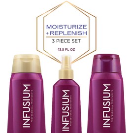 INFUSIUM, Shampoo + Conditioner + Leave in Treatment, Moisturize and Replenish, 13.5 oz, (ea.)