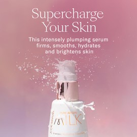 Josie Maran Pure Argan Milk - Anti Aging Face Serum with Argan Oil for Long-Lasting Hydration and a Fresh, Radiant Glow - Suitable for Dry, Sensitive Skin (1 Fl Oz)