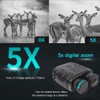 2.5K Night Vision Goggles Compact Binoculars for Adults, Infrared Binoculars