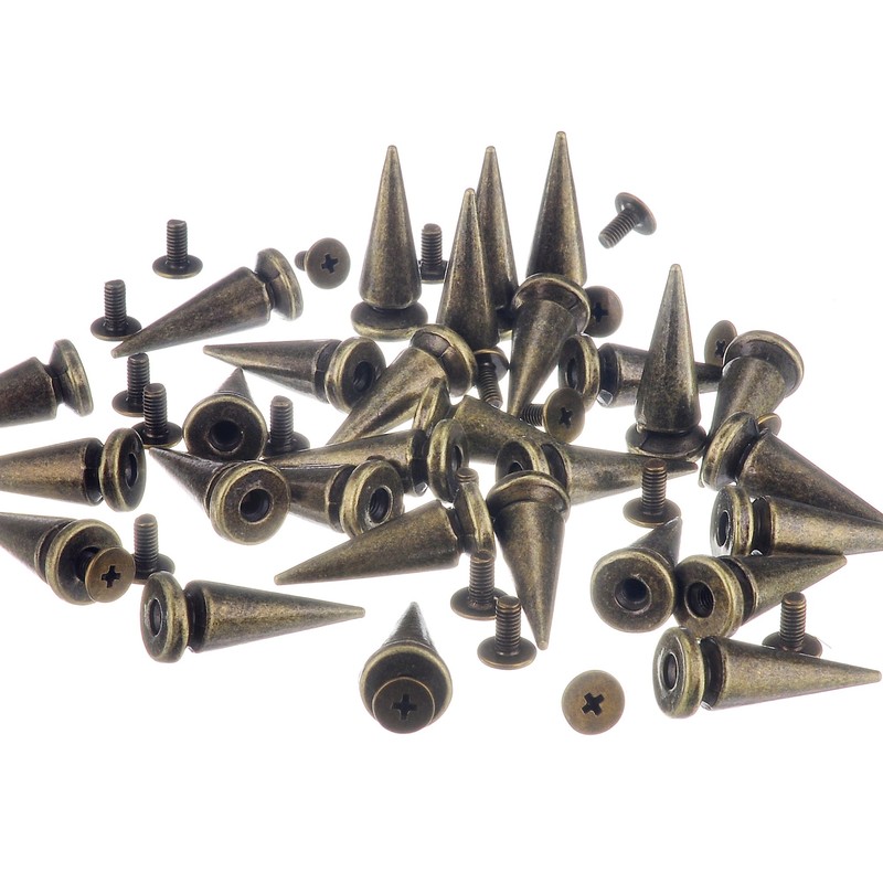 RUBYCA 25MM 10 Sets Large Metal Big Tree Spikes and