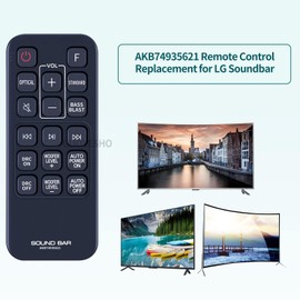 GOUYESHO AKB74935621 Replacement Remote Control Suitable for LG Sound Bar Speaker System SJ2 SJ2.AEUSLLK SJ2.DEUSLLK SPJ2BW COV33552424