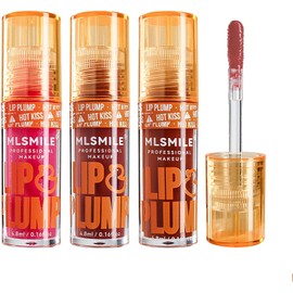 Charm Kiss Brillo Labial Voluminizador De 3 Colores Duck, Prebase Con Brillo, Tinte Labial Coreano Transparente, Brillo Labial No Pegajoso, Aceite Hidratante Para Labios, Bálsamo Labial Con Color(Set