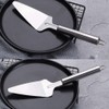 2Pcs Triangular Pizza Cutter, Stainless Steel Multifunctional Spatula for Baking