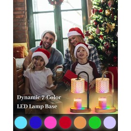 Candle Warmer Lamp with 7 LED Color Changing, Timer Dimmer Height Adjustable, Candle Warmer with RGB Model Home Decor for Mom, Wife, Lover, Friend