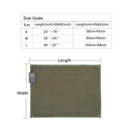 EXCELLENT ELITE SPANKER Tactical Patchs Display Board Foldable Military Patch Holder Panel (Ranger Green, L)