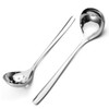 Realand 2Pcs Small Ladle and Slotted Spoon, Heavy Duty 304