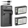 Kastar 2Pcs Battery + Charger for Nikon EN-EL9 EN-EL9a D40