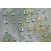 HERBE Sparkling Initial Leather Key Chain, Choose Your Initials, Made
