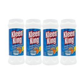 4 Pk, Kleen King Stailess Steel & Copper Cleaner for Pots & Pans, 14 Oz