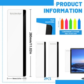 Computer Monitor Memo Board Screen Memo Board Monitor Monitors Memo Side Wall Computer Message Board for Computer PC Laptop TV Monitor Screens