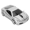 Wireless Mouse Silver Sports Car Style 2.4GHz USB Receiver 1600DPI