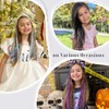 Clip in Hair Tinsel for Kids, Glitter Fairy Hair Extensions