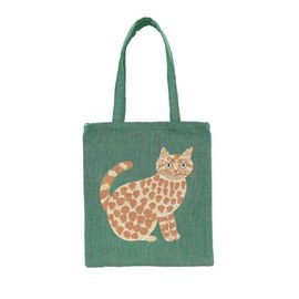 m.m Miyuki Matsuo Tote Bag Rectangle Tote Bag Cat, Milo