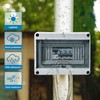 Zeawavsl Surface-Mounted Distribution Box, IP65 Fuse Box, Surface-Mounted, 1 Row