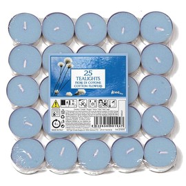 Aladino Cotton Flowers Scented Tea Lights 50 Pack