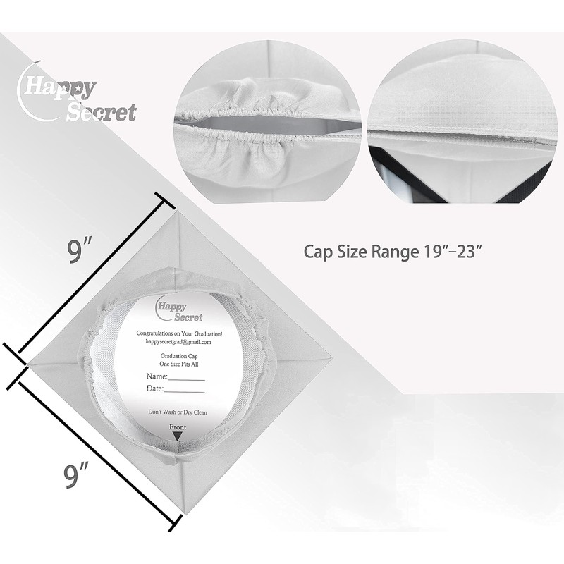 Happy Secret Matte Graduation Cap with 2024 Tassel for High