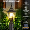 Lamomo Dusk to Dawn Outdoor Post Lights, Waterproof Aluminum Lamp