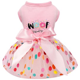 Dog Dress Spring Dog Clothes for Small Dogs Girl Puppy Princess Tutu Cute Dog Tulle Dresses Pet Clothes Cat Apparel Doggie Outfits