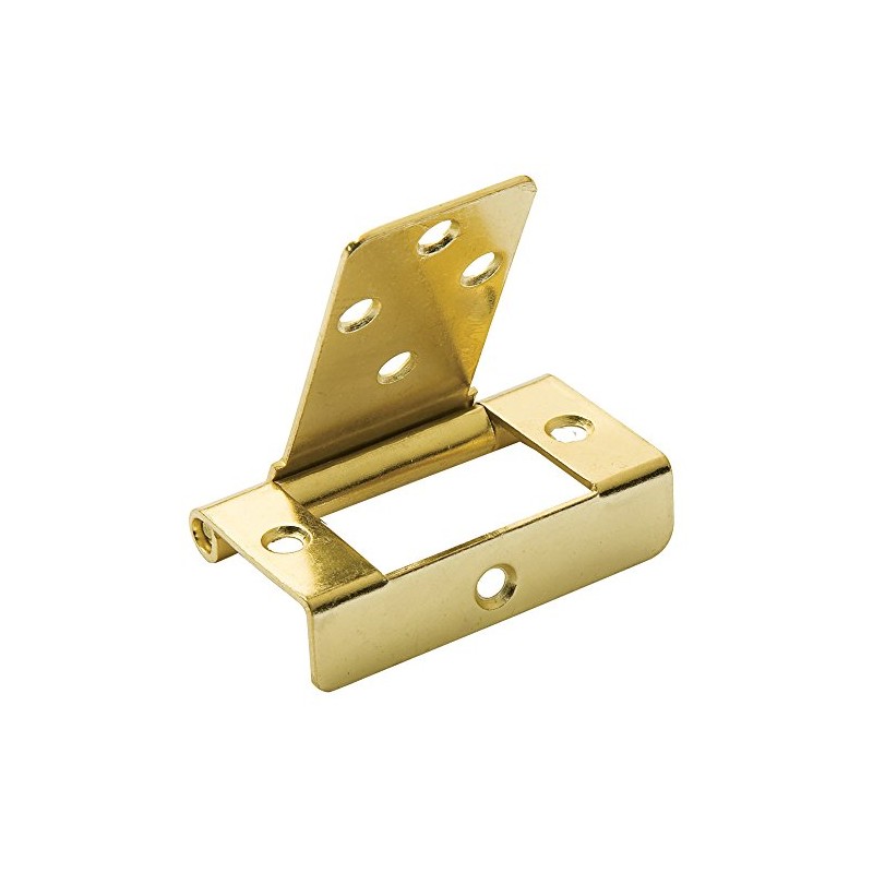 No-Mortise Chest Hinge - Brass Plated Lightweight Heavy Duty Hinges