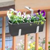 VIVIKEN Adjustable Planter Box Bracket, Flower Box Holder Brackets for