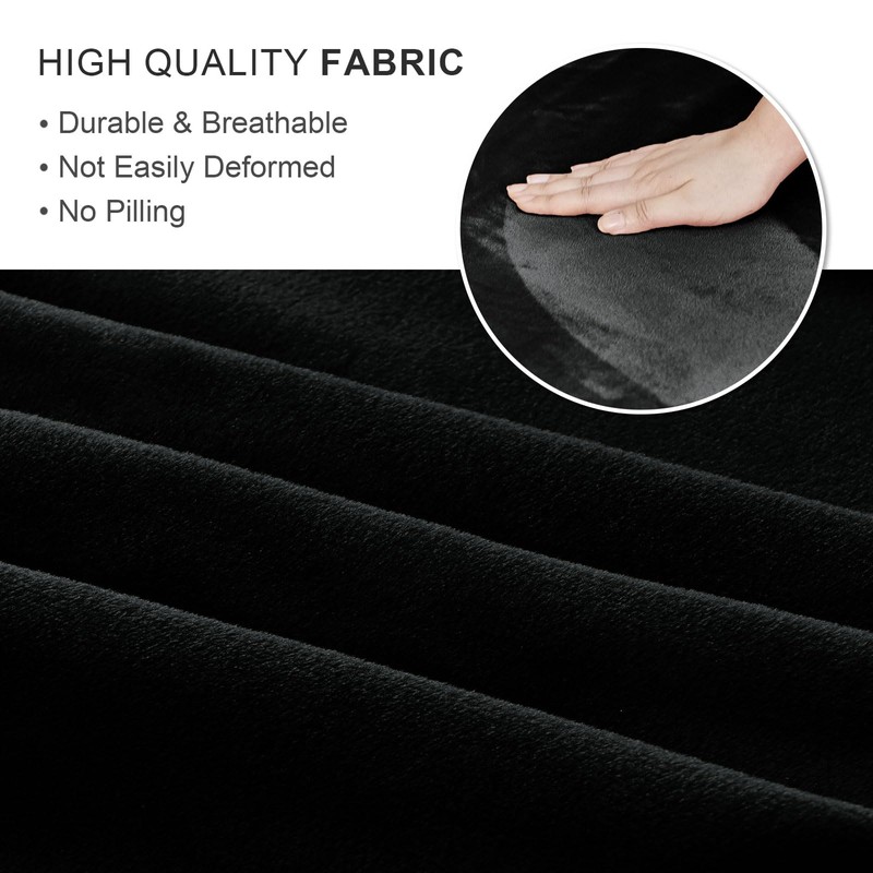 NICEEC Spandex Stretch Piano Bench Cover with Skirt Removable Ottoman