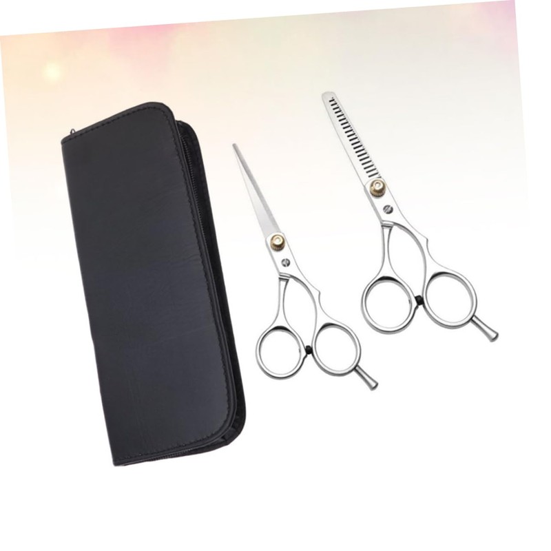 Healvian Stainless Steel Hairdressing Scissors Set 2pcs Flat Teeth Shears